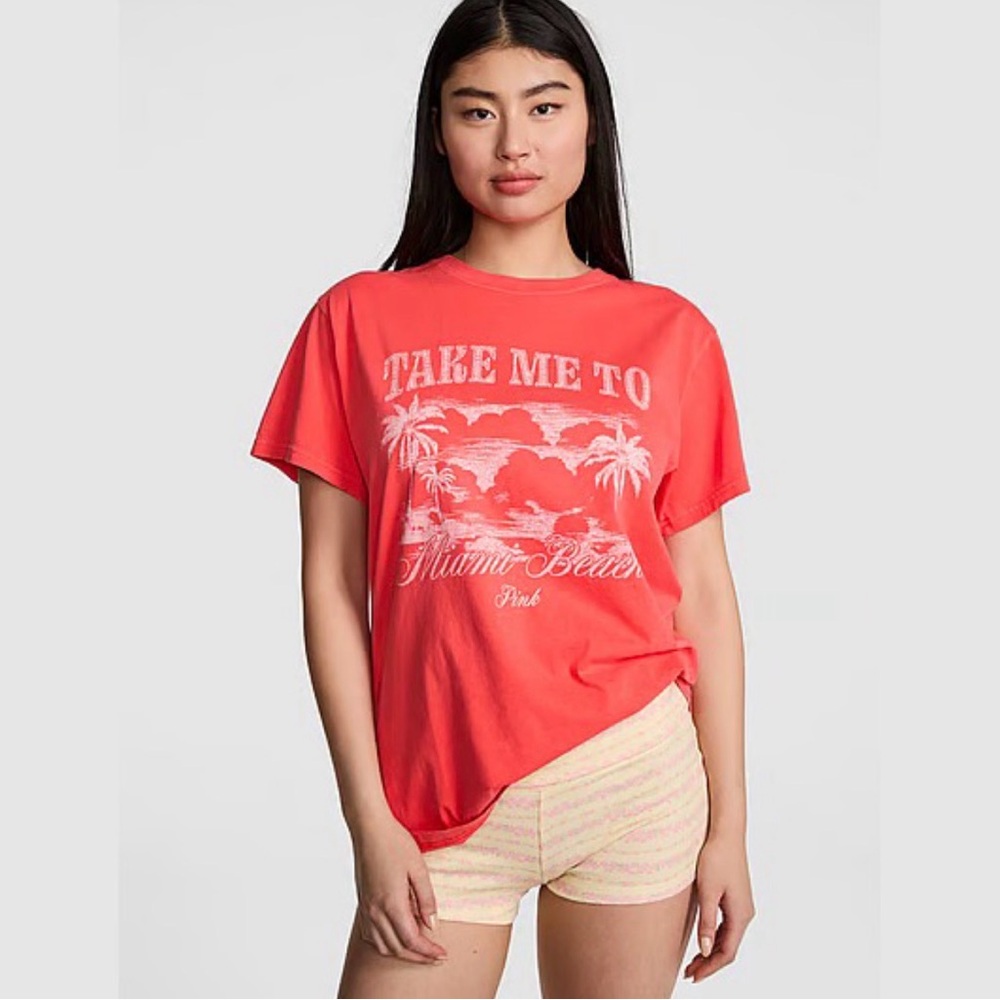 PINK over sized two sided shirt